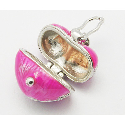 Brass Prayer Box Pendants KK-J269-A03-1