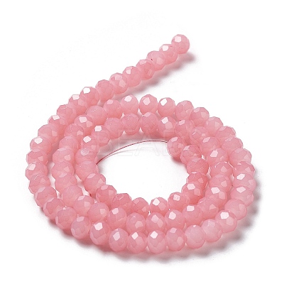 Baking Paint Imitation Jade Glass Bead Strands DGLA-A034-J6MM-A3-1