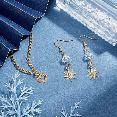 12Pcs 6 Style Alloy Rhinestone Pendants FIND-FH0002-72-1