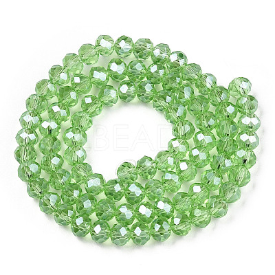 Electroplate Glass Beads Strands EGLA-A034-T4mm-A15-1
