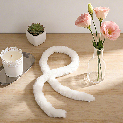 2Pcs Faux Fur Chenille Stick Fabric Roll for Christmas Tree Decor or Wreath Bows Craft FIND-CY0002-09-1