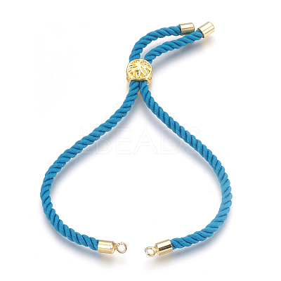 Cotton Cord Bracelet Making KK-F758-03B-G-1
