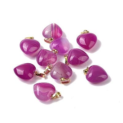 Natural Agate Pendants G-I311-A34-G-1
