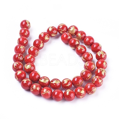 Natural Mashan Jade Beads Strands G-F670-A14-10mm-1