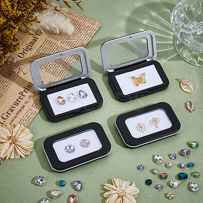 ABS Plastic Loose Diamond Storage Boxes with Visible Window Lid AJEW-WH0609-746A-02-1