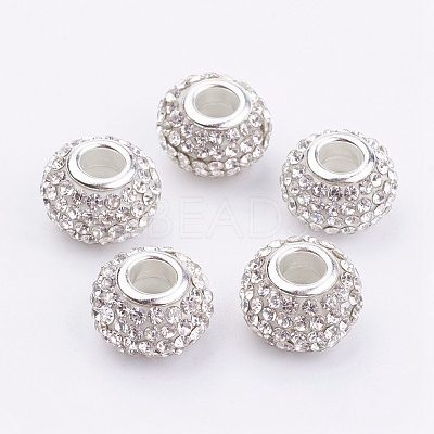 Grade A Rhinestone European Beads LS-CPDL-H001-7-1