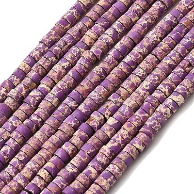 Dyed Synthetic Imperial Jasper Beads Strands G-Z089-A03-D-1