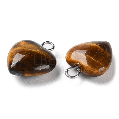 Natural Tiger Eye Pendants G-E603-01P-06-1