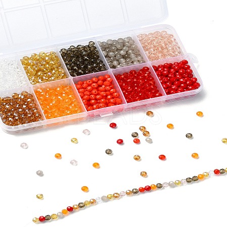 1300Pcs 10 Styles Glass Beads GLAA-YW0003-46-1