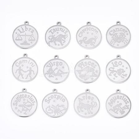 Non-Tarnish 201 Stainless Steel Pendants STAS-R106-1