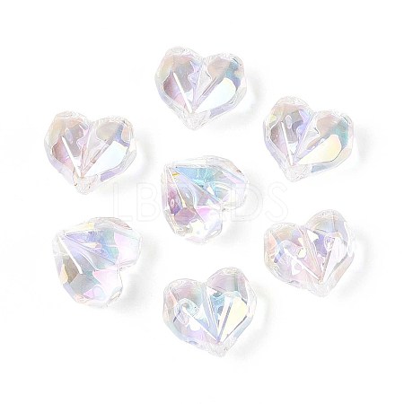 UV Plating Transparent Acrylic Beads MACR-L007-05A-01-1