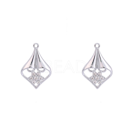 Tibetan Style Alloy Rhinestone Pendants PW-WG22E69-04-1