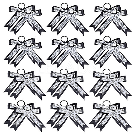 24Pcs 12 Style Polyester Hair Ties OHAR-PH00011-1