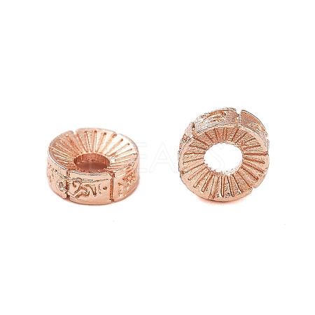 Rack Plating Brass Beads KK-S379-12RG-1