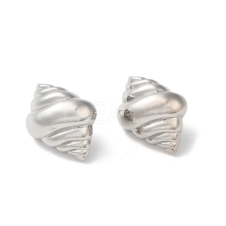 Rack Plating Brass Stud Earrings X-EJEW-Q786-01P-1