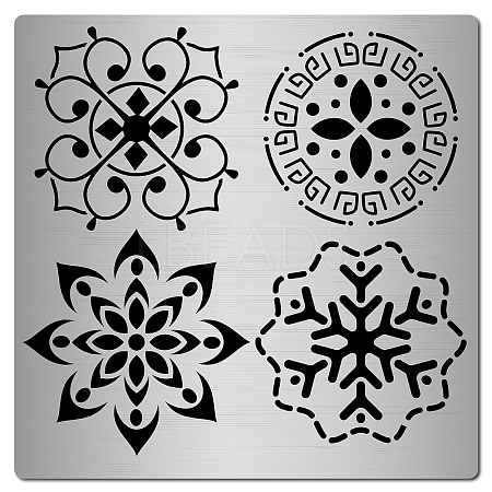 Stainless Steel Cutting Dies Stencils DIY-WH0238-007-1