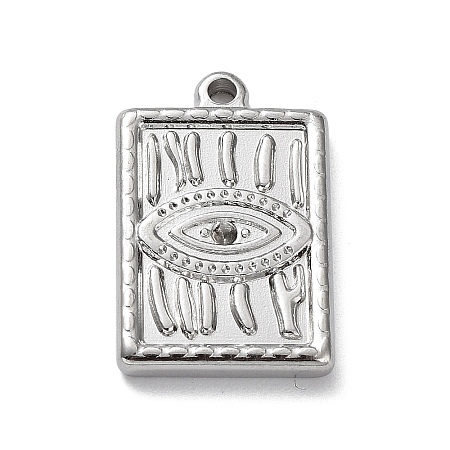 Tarnish Resistant 304 Stainless Steel Pendant Rhinestone Settings STAS-M323-56P-1