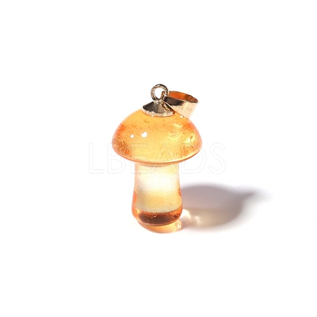 Lampwork Pendants MUSH-PW0001-007C-1