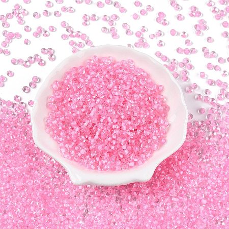 6/0 Inside Colours Transparent Glass Seed Beads SEED-T007-07G-1