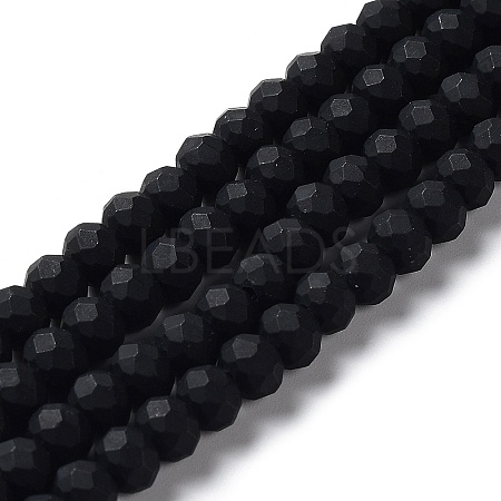 Glass Beads Strands EGLA-A034-P6mm-MD18-1