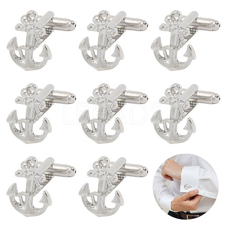 4 Pairs Alloy Cufflinks FIND-CA0011-40P-1
