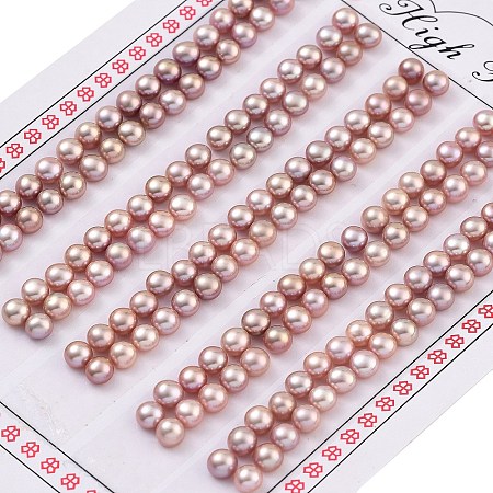 Grade 6A Natural Cultured Freshwater Pearl Beads LS-PEAR-N018-6A-4045C-1