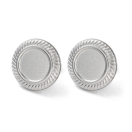 Non-Tarnish 304 Stainless Steel Stud Earrings Findings LS-STAS-M323-07P-1