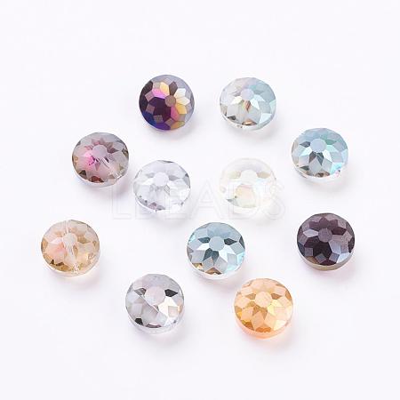 Electorplated Glass Beads EGLA-E002-M2-1