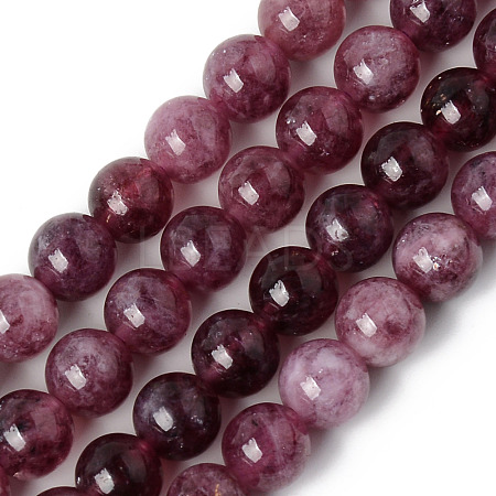 Natural Quartz Beads Strands X-G-R479-8mm-04-1