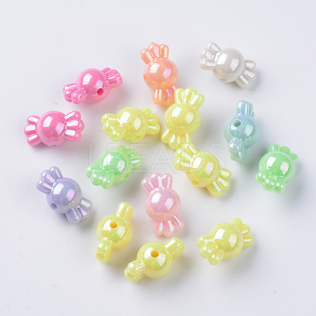 Opaque Acrylic Beads X-MACR-Q239-009-1