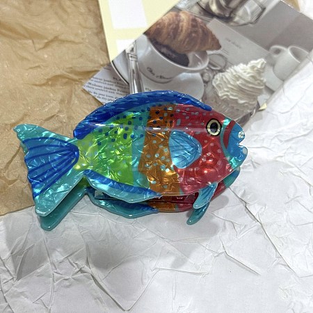Ocean Theme Acrylic Claw Hair Clips LS-PHAR-P012-B01-1