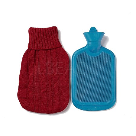 Random Color Rubber Hot Water Bag AJEW-B018-01A-1
