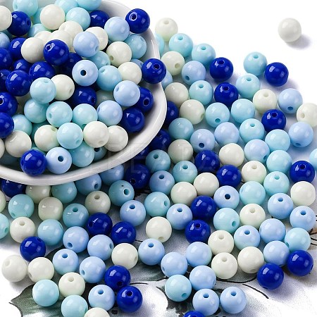 Opaque Acrylic Beads SACR-Q004-02K-1