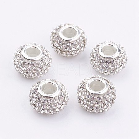 Grade A Rhinestone European Beads LS-CPDL-H001-7-1