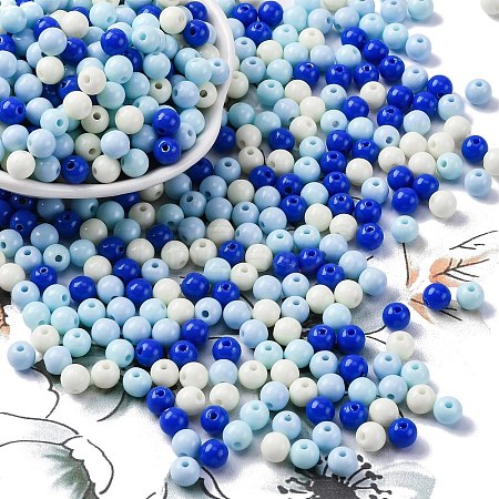 Opaque Acrylic Beads SACR-Q004-01B-1