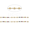 Handmade Golden Brass Enamel Chains CHC-K011-21G-2