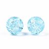 Transparent Crackle Acrylic Round Beads Strands CCG-R002-12mm-04-1