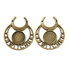 Retro Alloy Pendant Cabochon Settings FIND-C032-01AB-2