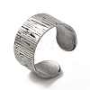 Non-Tarnish 304 Stainless Steel Open Cuff Ring Components LS-STAS-C079-03P-1