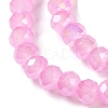 Baking Electroplate Glass Beads Strands DGLA-A039-J6MM-B18-3