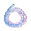Transparent Painted Glass Beads Strands DGLA-A034-T1mm-A08-5