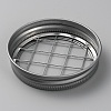 Galvanized Iron with 304 Stainless Steel Mason Jar Flower Frog Lid FIND-WH0152-314A-2