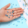 100Pcs Eco-Friendly Transparent Acrylic Beads TACR-YW0001-07F-8