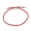 Adjustable PU Leather Cord Slider Bracelets BJEW-F412-05P-2