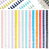 140Pcs 14 Colors Platic Binding Combs FIND-WA0001-15-1