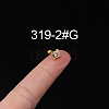 316L Surgical Stainless Steel Clear Cubic Zirconia Cartilage Earrings WG107EC-22-1
