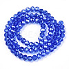 Electroplate Glass Beads Strands EGLA-A034-T8mm-A32-3