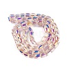 Electroplate Glass Beads Strands EGLA-D031-01-08-2
