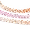 Transparent Painted Glass Beads Strands DGLA-A034-T4mm-A20-4
