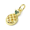 Brass Micro Pave Cubic Zirconia Pendants KK-H475-17G-03-2